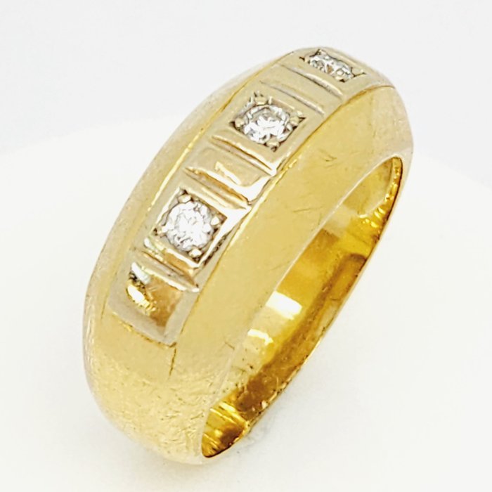 18 kt Gold, Weißgold - Ring