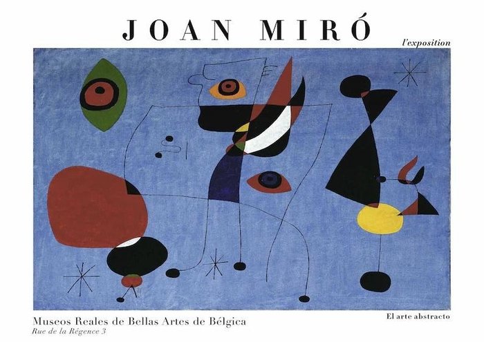 Joan Miró, after - El Arte Abstracto Joan Miro  Museo Reales Bellas Artes - 1970年代