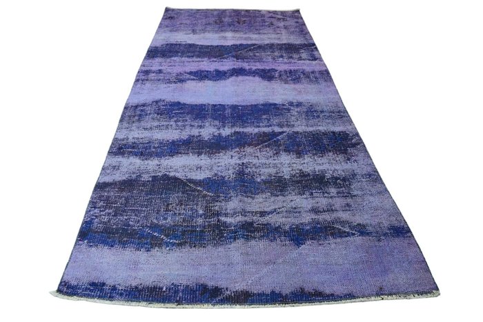 Lila-blauer Super Vintage - sauber wie neu - Teppich - 274 cm - 114 cm