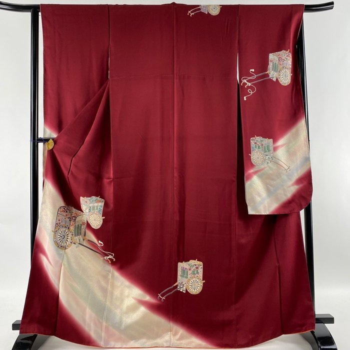 Furisode, Kimono (1) - Seta - Risciò - Giappone - Seconda metà del 20° secolo