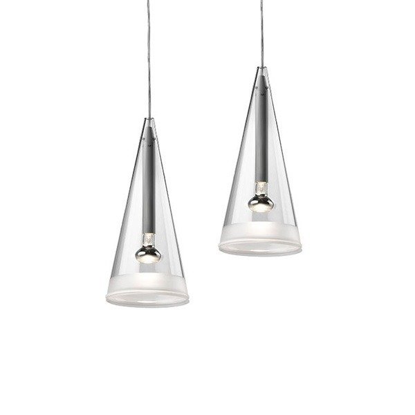 Flos - Achille Castiglioni - Ceiling lamp (2) - Fucsia - Glass