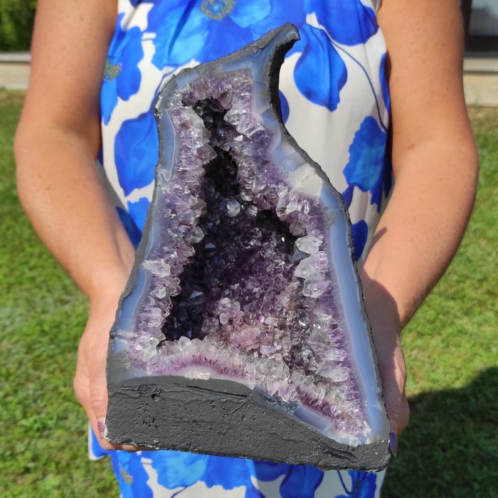 紫水晶 晶球 - 高度: 30 cm - 宽度: 20 cm- 7.78 kg - (1)