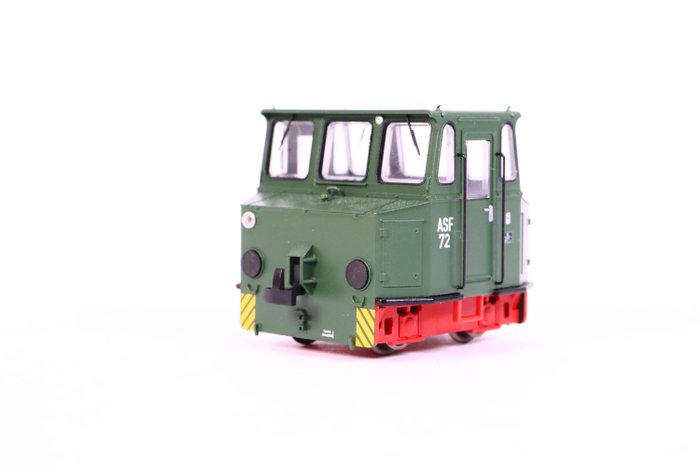 Rivarossi H0 - HR2786 - Locomotivă diesel-electrică - Akkuschleppfahrzeug „ASF” în verde - DR
