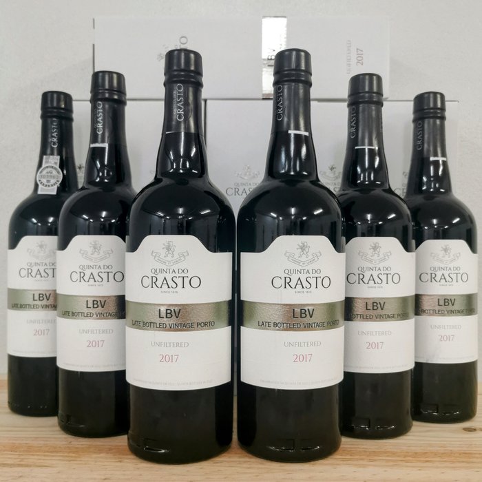 2017 Quinta do Crasto Unfiltered - Oporto Late Bottled Vintage Port - 6 Botellas (0,75 L)