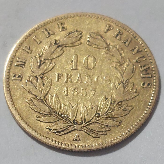 10 Francs Or 1857-A, Paris