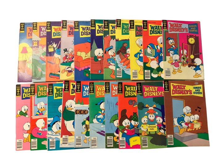 Walt Disney's Comics And Stories Featuring Donald Duck # 424, 425, 428, 432, 436, 439, 440, 446, 449, 451, 452, 454, 455, 457 - 459, 461, 462, 463, 466, 470 & 473 Bronze Age Gems! - 21 Comic - Første utgave - 1976/1980