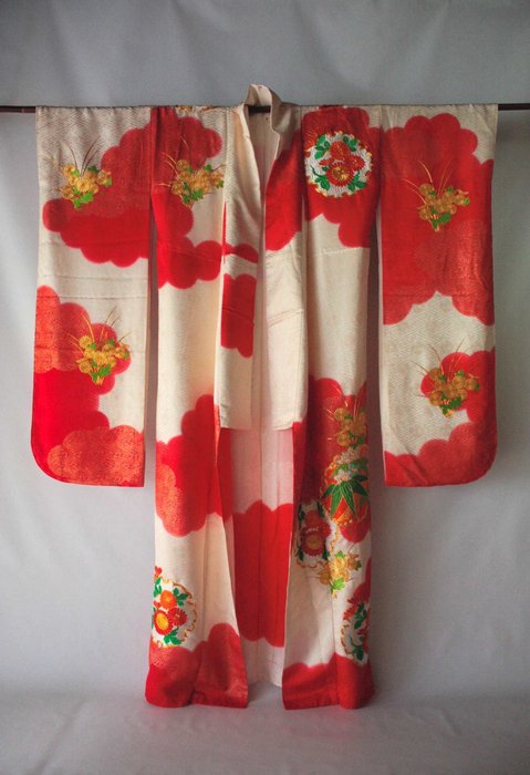 Furisode, Kimono - Seta - Beautiful kimono,  振袖 Furisode - Giappone - Periodo Heisei (1989-2019)