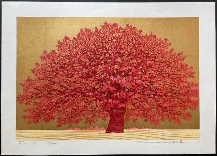 Original woodblock print, hand-signed by the artist - Paper 