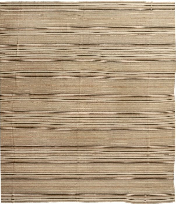 Kilim moderno persa nómada original hecho de lana auténtica - Kilim - 345 cm - 305 cm
