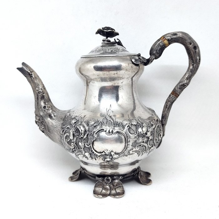 Jacobus van Vorst (1845-1862) Rotterdam - 茶壶 - .833 银