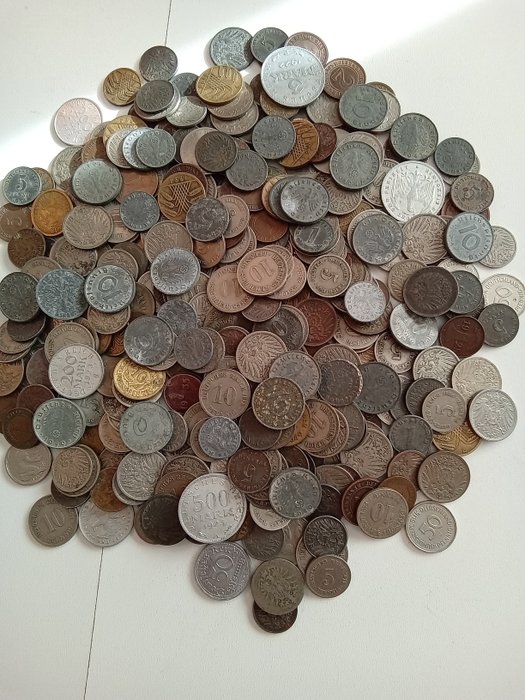 Germany. Collection of coins 1874 - 1945 (ca. 340 pieces)