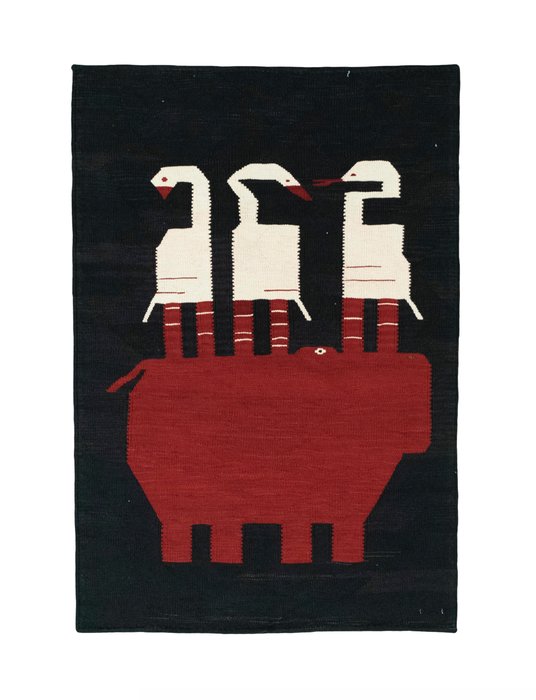 设计师基里姆 - 凯利姆平织地毯 - 147 cm - 100 cm