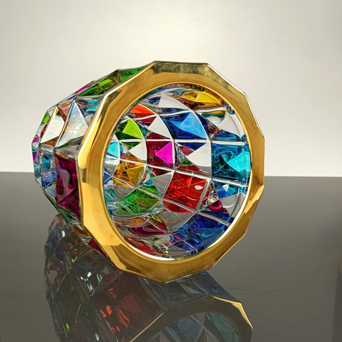 Secoloventesimo - Vas (1) -  Harlequin Diamond  - Guld, Kristall