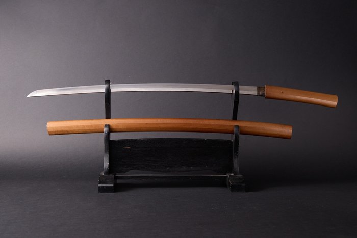 Katana - Japanese Sword Nihonto with White Scabbard - Japonia - Edo Period (1600-1868)