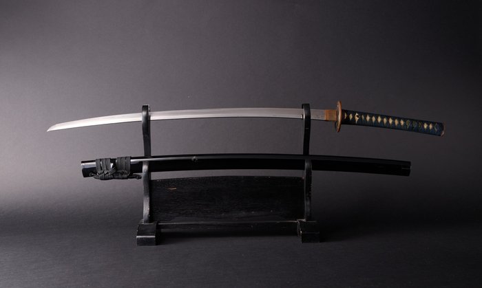 Katana - Japanese Sword Nihonto by Norimitsu 則光 with Mountings - Japão - Período Edo (1600 1868)