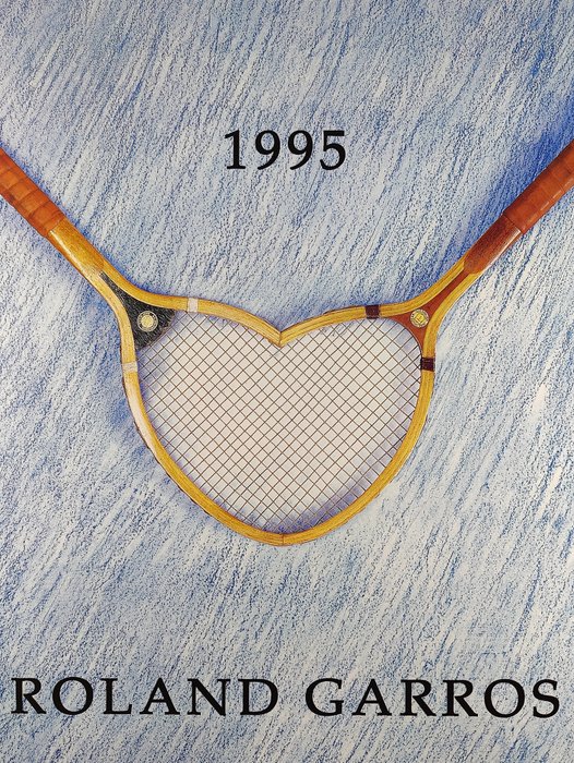 Donald Lipski Galerie Lelong - Roland Garros French Open poster (1995) - Lata 90.