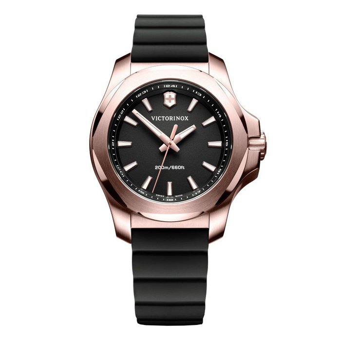 Victorinox - 沒有保留價 - 女士 - I.N.O.X V 黑色錶盤 黑色橡膠錶帶 241808“無保留價格”