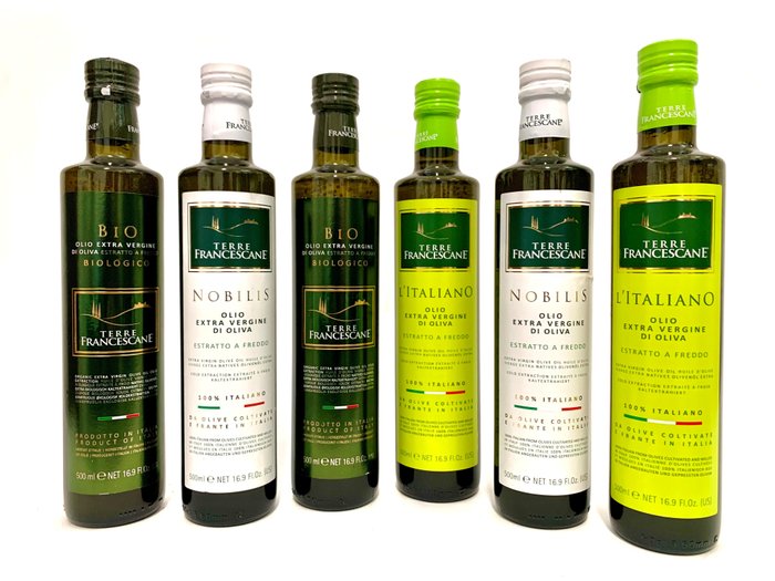 Terre Francescane - Extra virgin olivenolje - 6 - 500 ml flaske
