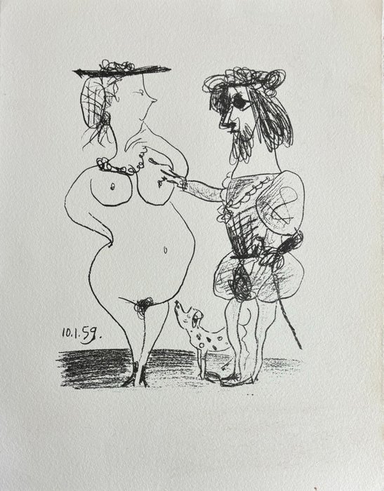 Pablo Picasso (1881-1973) - Le seigneur et la dame