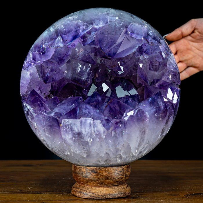 天然一级品质紫水晶 球体 - 晶簇- 9045.87 g