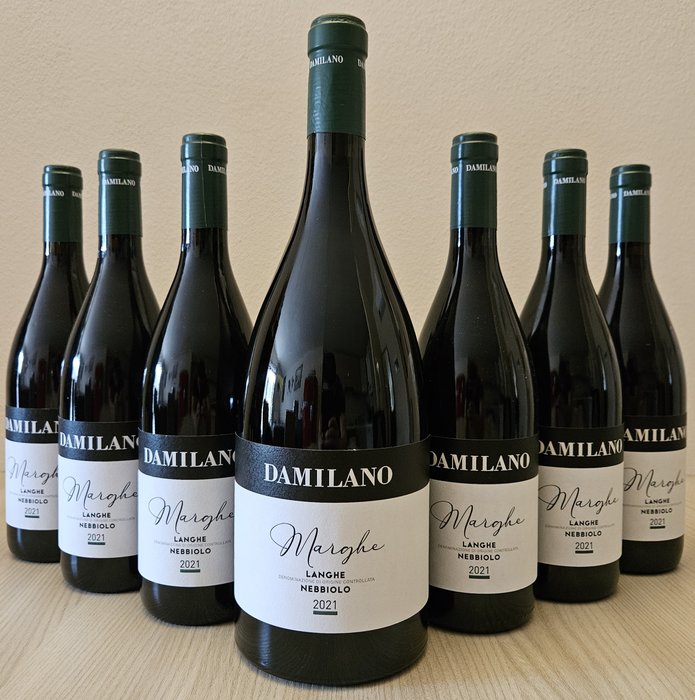 2021 Magnum & 2021 x6 Nebbiolo Marghe, Damilano - Langhe - 7 Butelka (0,75 l)