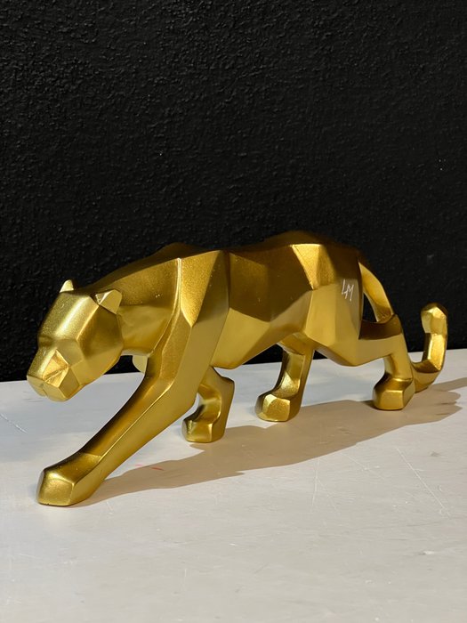 LEDMansion (1995) - Figur - Modern Gold Leopard Art Decore - ESCLUSIVA CATAWIKI -  (1) - Vinyl