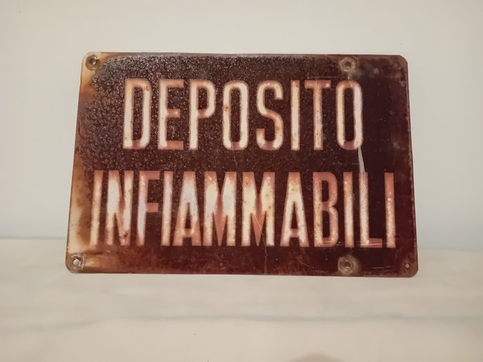 Deposito Infiammabili - Skilt (1) - Metall