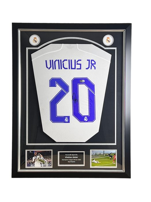 Real Madrid - Europæiske fodboldliga - Vinicius Junior - Basketballtrøje