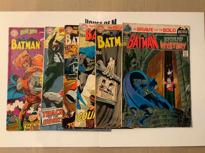 Brave and the Bold (1955 Series) Featuring Batman # 78,79, 87, 88, 90 & 93 Silver/Bronze Age Gems! - 1st Appearance Copperhead! Neal Adams art and covers! - 6 Comic, Comic collection - Erstausgabe - 1968/1971