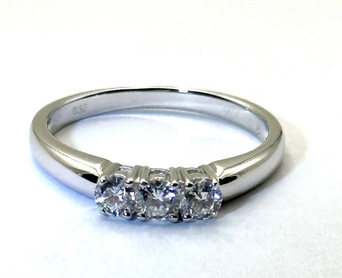 Ring - Hvidguld Diamant 