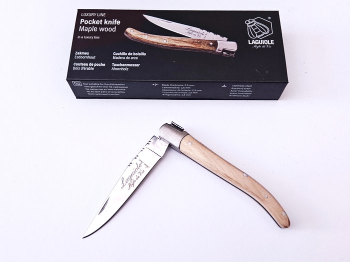 Laguiole - Pocket Knife - Maple Wood - style de - Cuțit de buzunar (1)