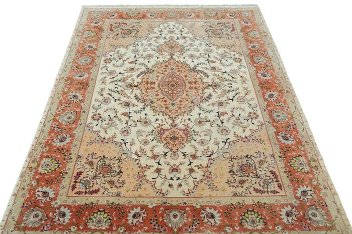 Tabriz 50 Raj - 非常精緻的波斯地毯，含有大量絲綢 - 小地毯 - 205 cm - 150 cm