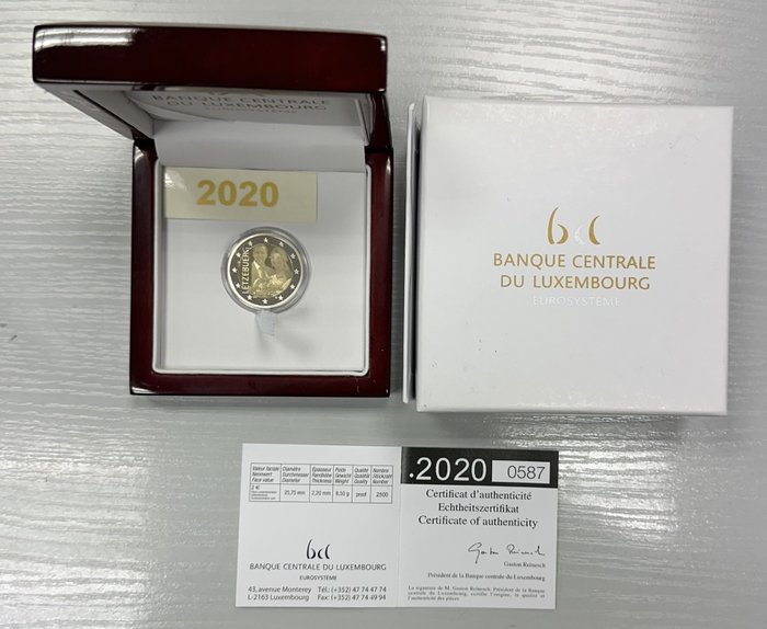 Luxembourg. 2 Euro 2020"Naissance du Prince Charles - Photo" Proof  (No Reserve Price)