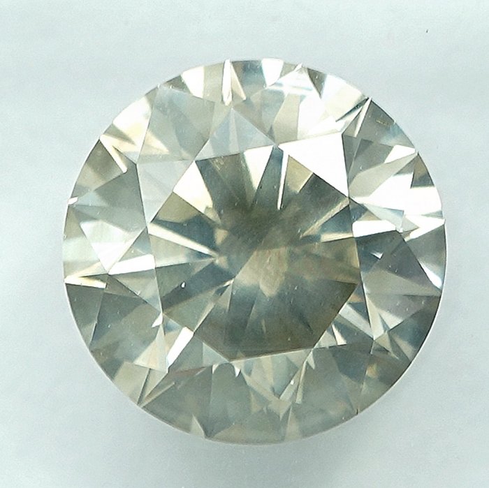 Gyémánt - 2.02 ct - Briliáns - Natural Fancy Light Grayish Yellow - SI2