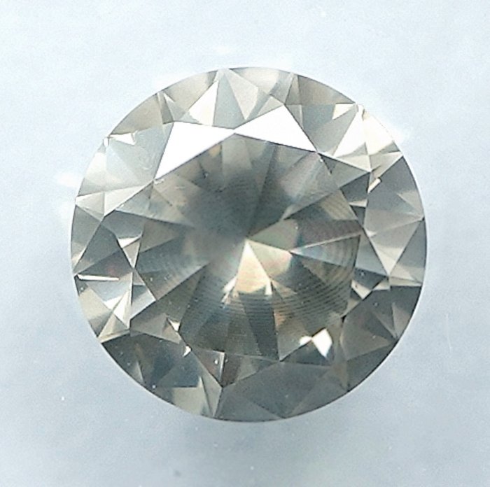 Diamant - 0.58 ct - Brillant - Natural Fancy Grayish Yellow - SI2