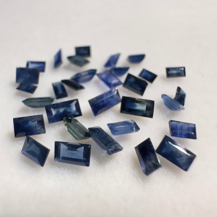 30 pcs 藍色 藍寶石 - 2.87 ct