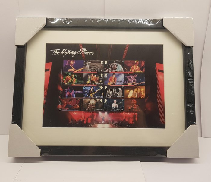 Rolling Stones - The Rolling Stones on Tour Indrammet samleark - Frimærker - Royal Mail UK (33,5 x 43,5 cm) - 2022