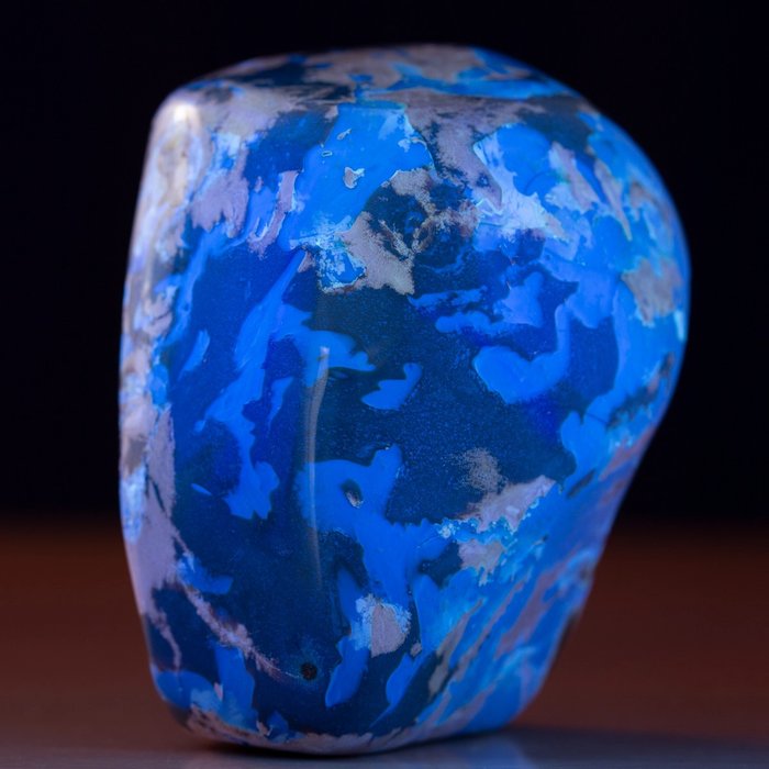 Δείγμα μπλε κεχριμπαριού της Σουμάτρας - Φως και Χημεία - Κεχριμπάρι - 125 mm - 80 mm
