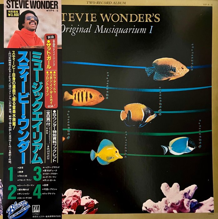 Stevie Wonder - Stevie Wonder's Original Musiquarium I - 2xLP专辑（双专辑） - 1st Pressing, 日本媒体 - 1982