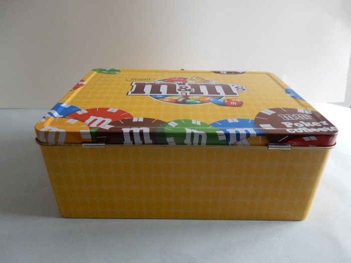 M&M's - 盒 - Très belle mallette de poker 收藏家 M&M 的所有配件 - 金屬