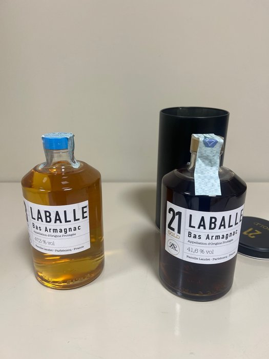 Laballe - Bas-Armagnac 21 Gold + 3 Ice - 50cl - 2 garrafas