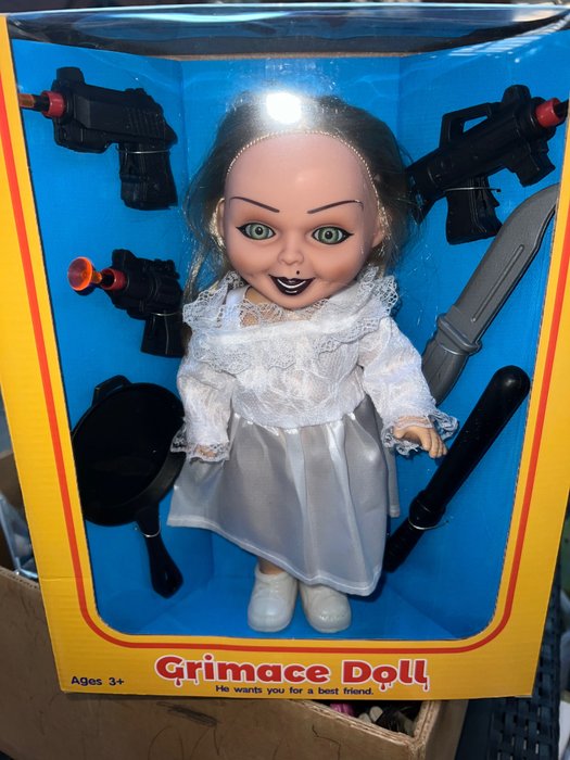 Grimace Doll - Leksak Grimace Bambola Assassina cm 35 parlante - Kina