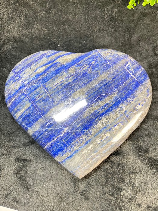 Large lapis lazuli Heart - Height: 28 cm - Width: 5.5 cm- 10.4 kg - (1)