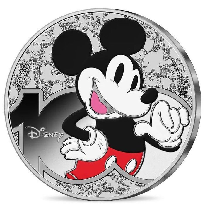 法国. 10 Euro 2023 100 Jahre Disney - Mickey Mouse  (没有保留价)