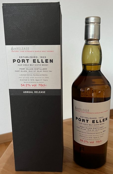 Port Ellen 1978 27 years old - 6th Release - Original bottling  - b. 2006  - 70厘升