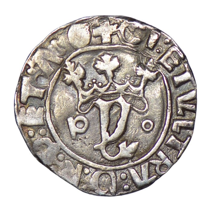 Portugália. D. João II (1481-1495). Vintém (20 Reais) - P-o - Porto