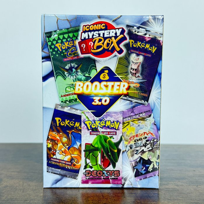 Iconic Mystery Box - Booster Pack Box 3.0 - 1:5 Vintage Pack & Graded Vintage Card - Pokémon Mystery box