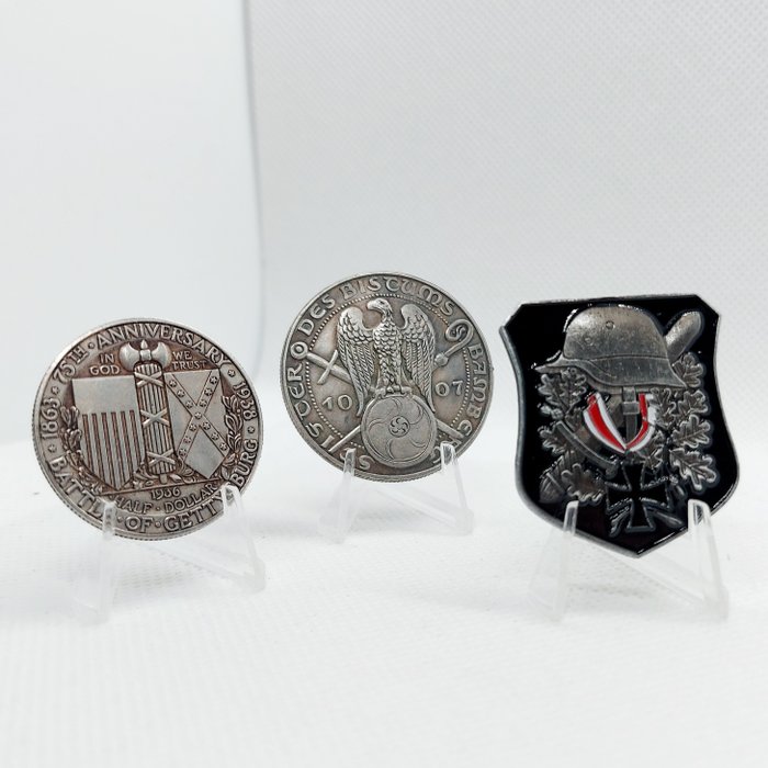 Alemanha - Medalha - Distintivo e 2 medaglie (replica)