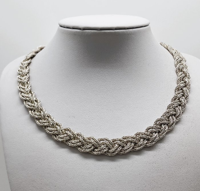 Vintage Wicker Necklace - 835 Silver - Necklace - Catawiki