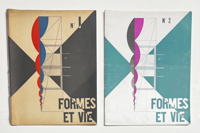 Le Corbusier, Fernand Léger, Albert Gleizes, Jean Cocteau - Formes et Vie [1 & 2] Revue d'Architecture et de Design d'Avant-garde - 1951